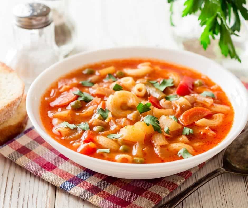 Ingredients in Instant Pot Olive Garden Minestrone Soup
