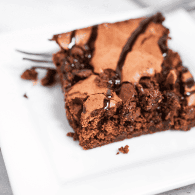 Air Fryer Trader Joe’s Brownie Truffle Mix Brownies