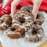 These Air Fryer Gingerbread Donuts are tender, warmly spiced, and taste like the holidays in donut form. Made fast in the air fryer, they’re perfect for Christmas mornings, cozy weekends, or anytime a gingerbread craving hits.