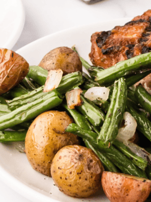 Air Fryer Green Beans and Potatoes Recipe