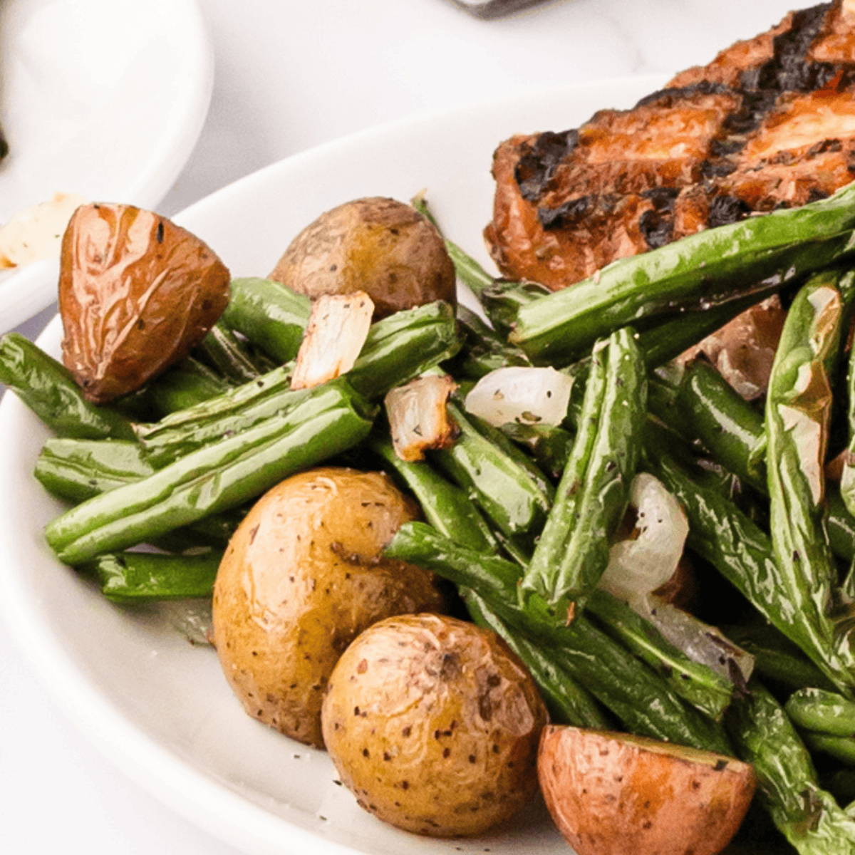 Air Fryer Green Beans and Potatoes Recipe