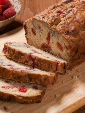 Air Fryer Strawberry Quick Bread