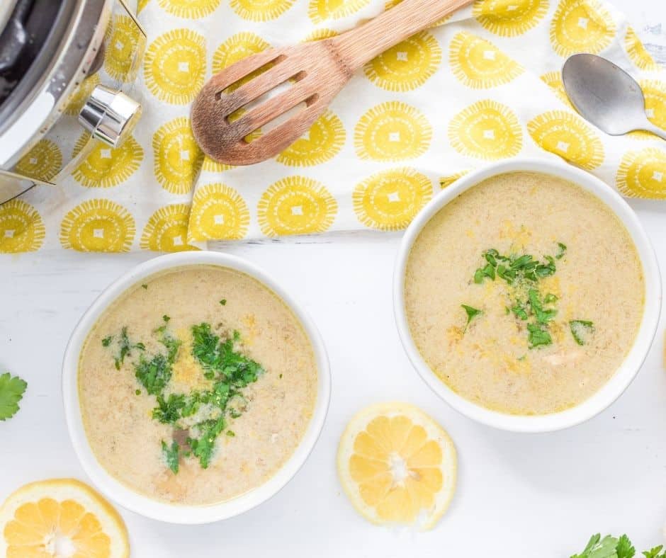 Instant Pot Greek Lemon Chicken Soup