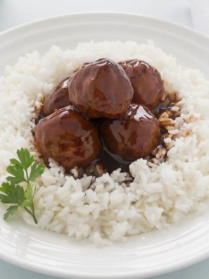 Air Fryer Hoisin Glazed Meatballs