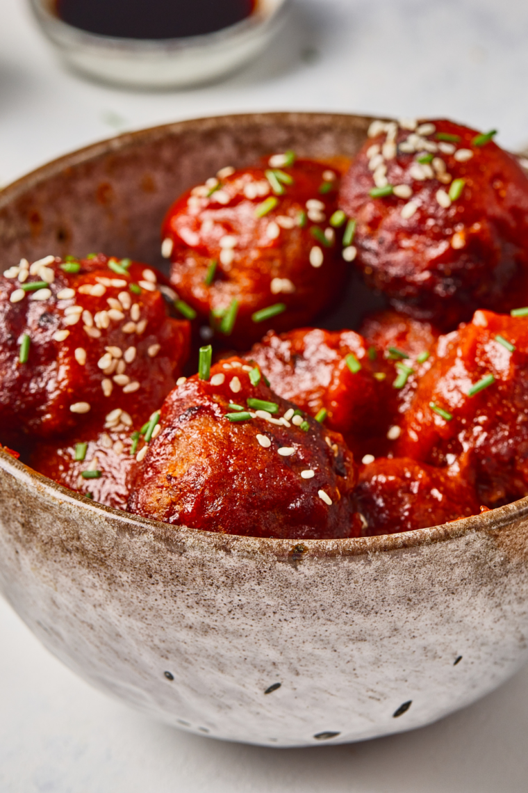 Hoisin, soy sauce, rice vinegar, and honey whisked smooth in a small bowl