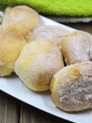 air fryer apple stuffed donuts