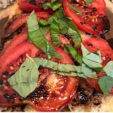 Air Fryer Caprese Garlic Bread