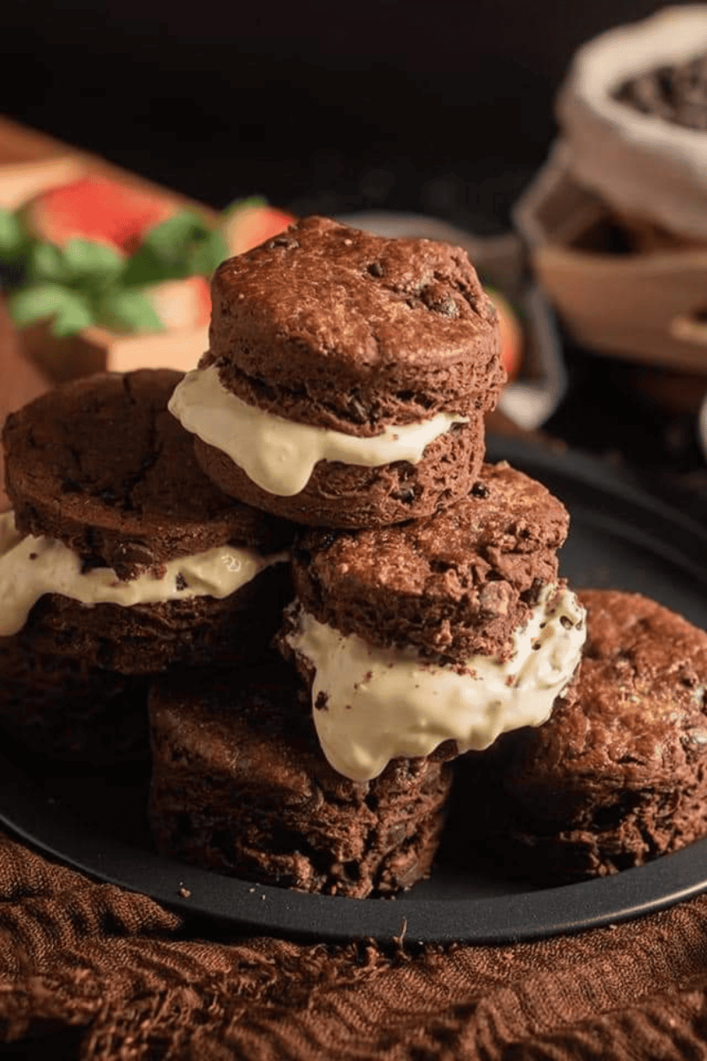 Air Fryer Double Chocolate Scones