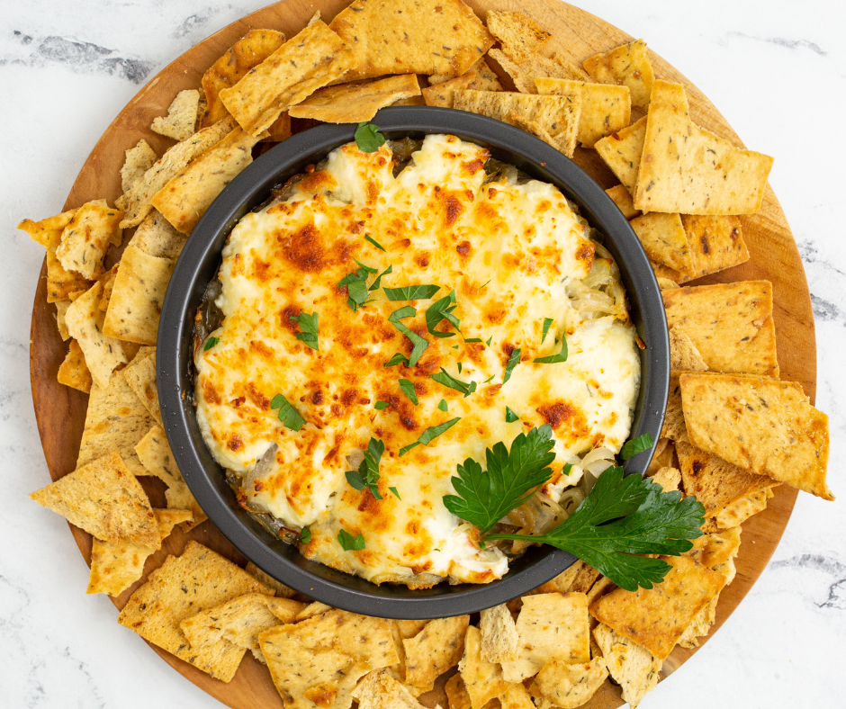 Serve it with chips, crackers, or fresh vegetables for a variety of delicious dipping options.
