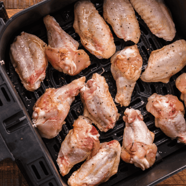 Place chicken wings in a single layer in the air fryer basket.