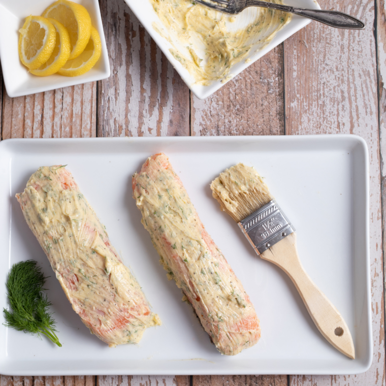 Air Fryer Lemon Garlic Herb Salmon