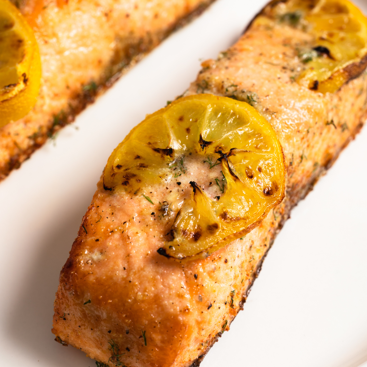 Air Fryer Lemon Garlic Herb Salmon