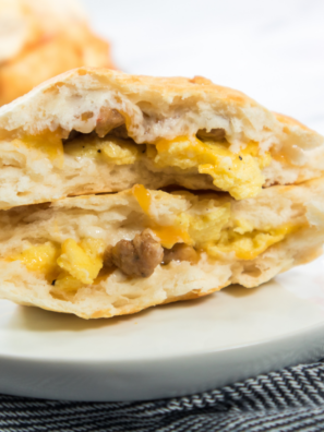 Air Fryer Sausage Biscuits