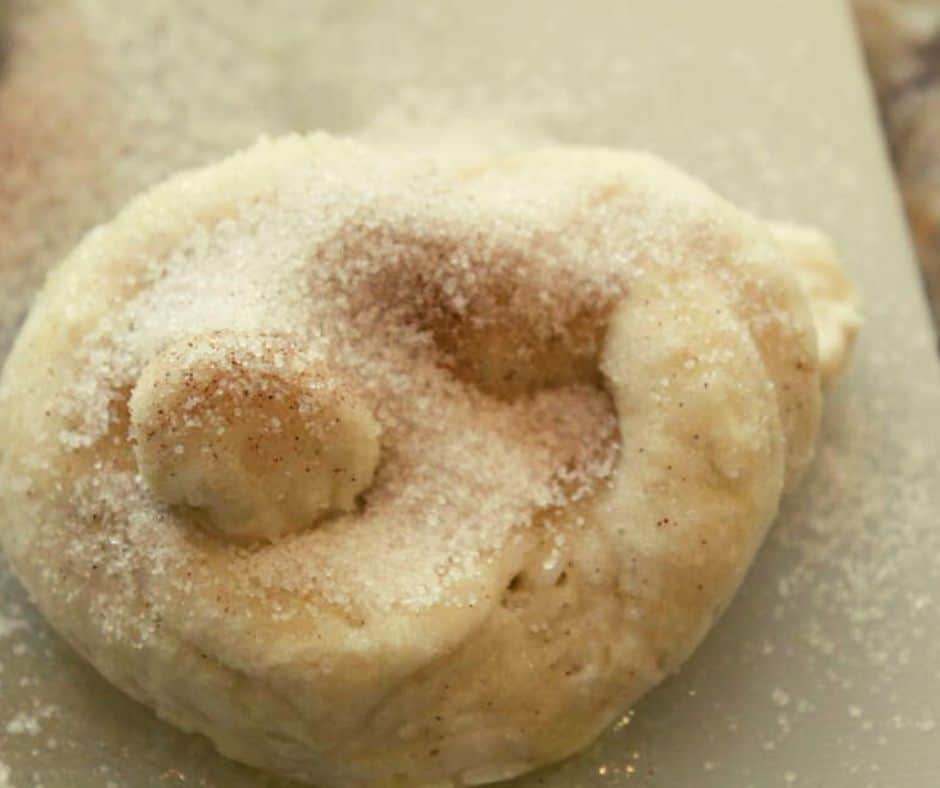 Cinnamon Sugar on Biscuit Knot