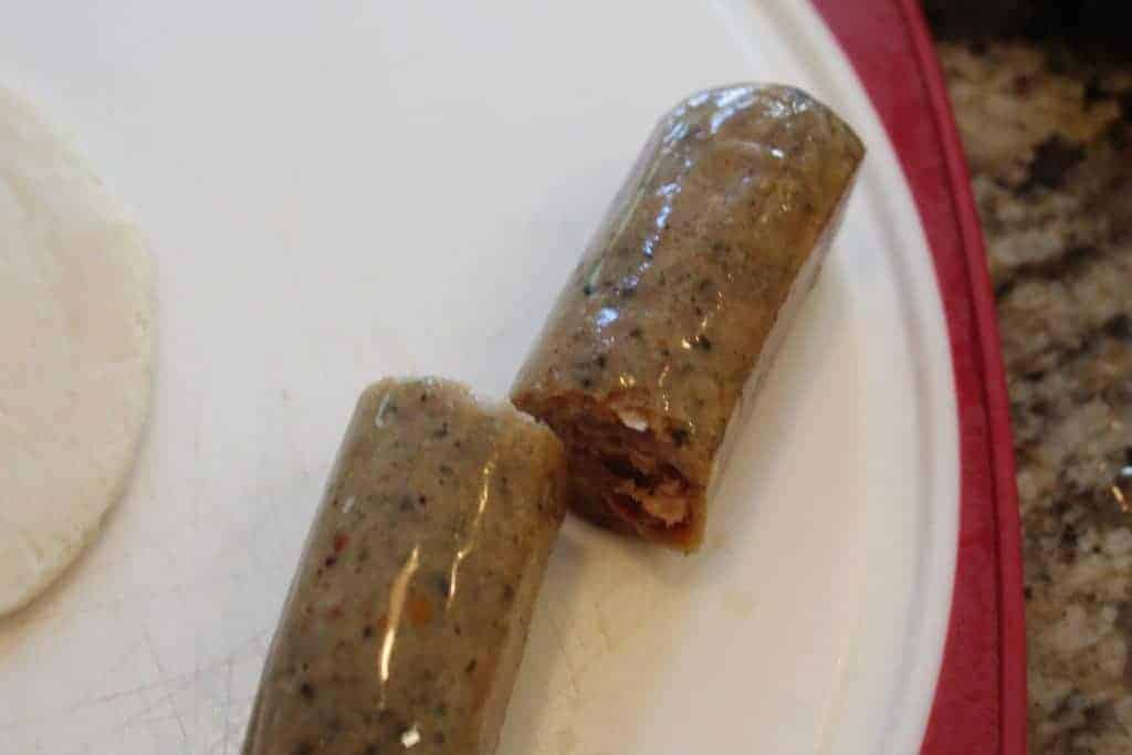 Cut Sausage in Half