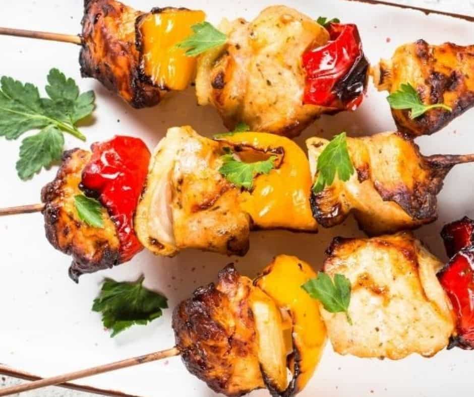 Air Fryer Buffalo Chicken Kebabs