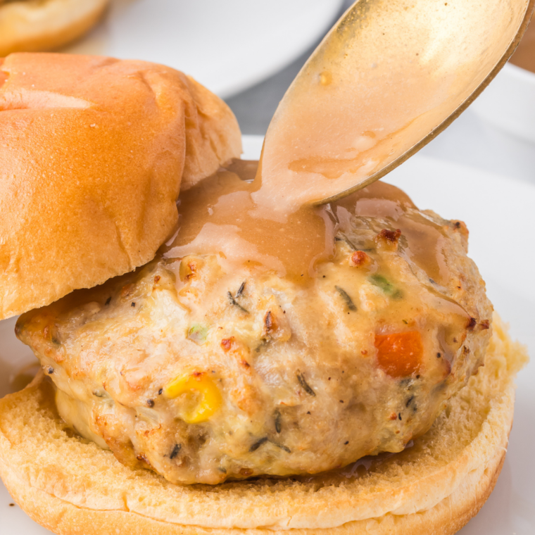 Air fryer chicken burger on a toasted bun served with french fries and a pickle spear