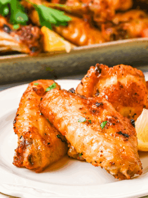 Golden, crispy Air Fryer Chinese Salt & Pepper Chicken Wings, seasoned with bold flavors for a delicious snack or meal.