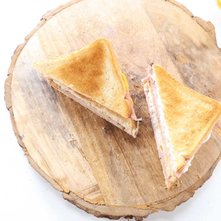 air fryer ham and cheese sandwich (1)