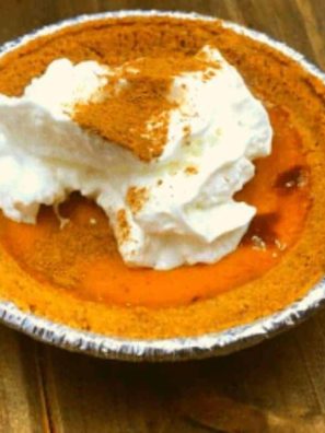 Air Fryer Pumpkin Pie With Graham Crust