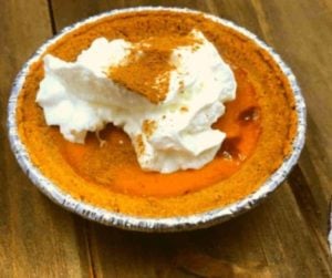 Air Fryer Pumpkin Pie With Graham Crust