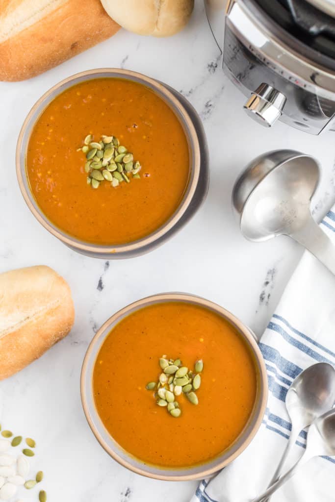 INSTANT POT CURRIED PUMPKIN SOUP