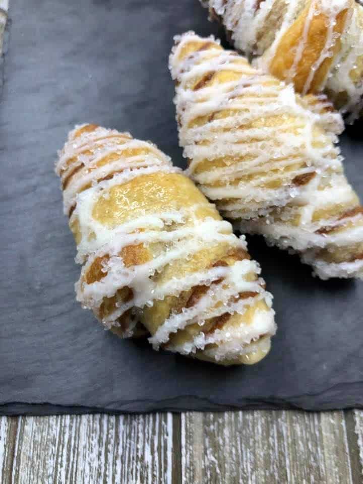 Air Fryer Cinnamon and Sugar Croissants