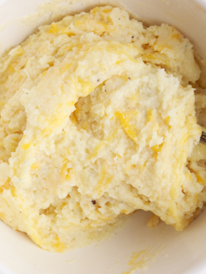The creamiest air fryer mashed potatoes ever — no boiling, no waterlogged spuds. Baked in the air fryer for max fluffiness, mashed with butter and cream. Ready in 35 min!