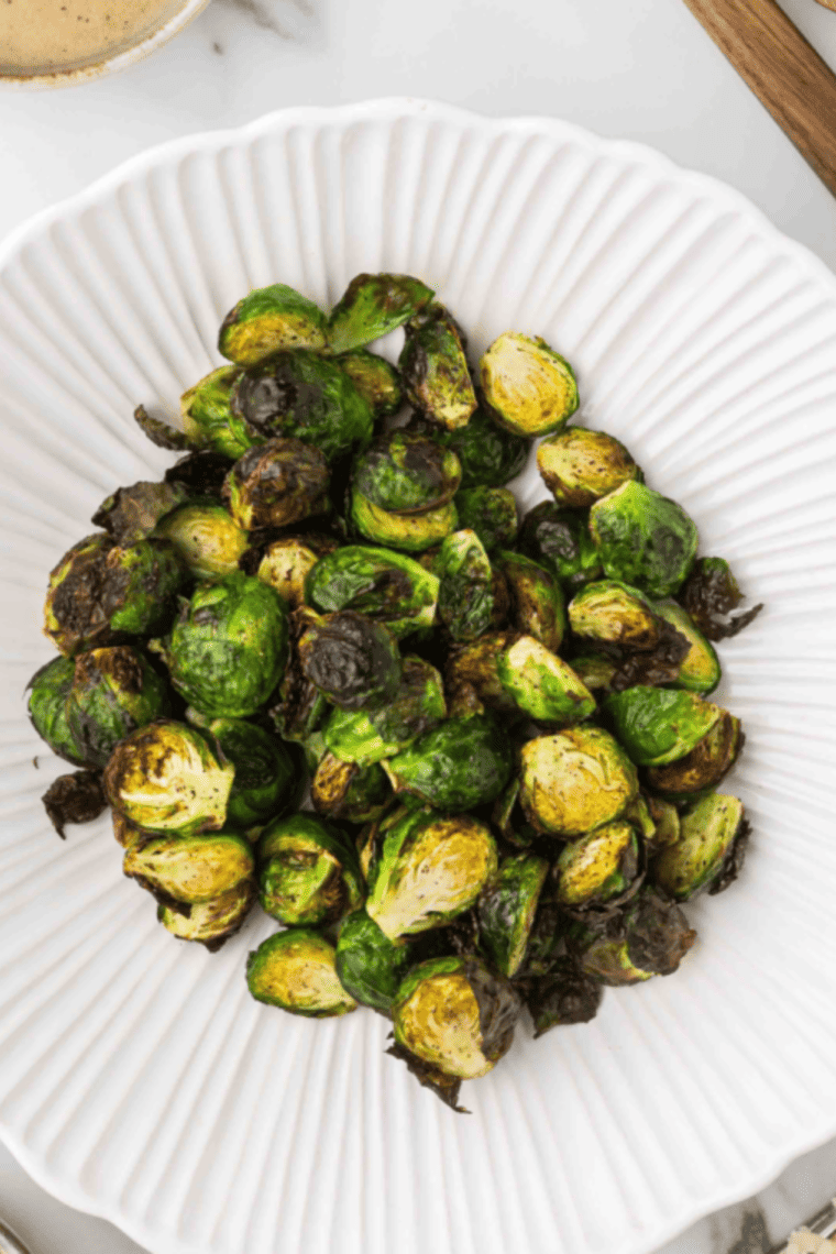 Sweet-and-spicy glazed Brussels sprouts, a copycat of the Longhorn Steakhouse side dish