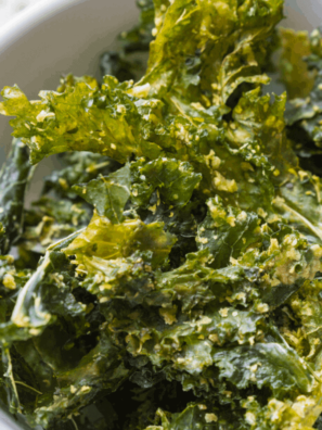 Air Fryer Parmesan Kale Chips