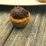 These are so easy to make, I simply used a mini-cupcake pan and I was able to get a LOT of cookies done at once. The frosting really makes the cookie!