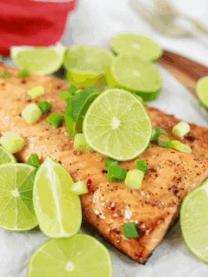 Air Fryer Keto Garlic Butter Salmon