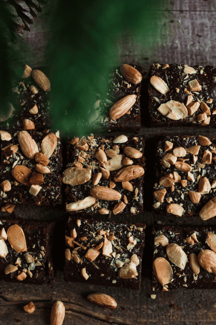 Air Fryer Almond Joy Brownies