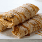 Air Fryer Apple Pie Taquitos are a quick, crispy dessert made with tortillas, apple pie filling, and cinnamon sugar — ready in about 20 minutes!