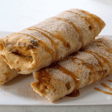 Air Fryer Apple Pie Taquitos are a quick, crispy dessert made with tortillas, apple pie filling, and cinnamon sugar — ready in about 20 minutes!