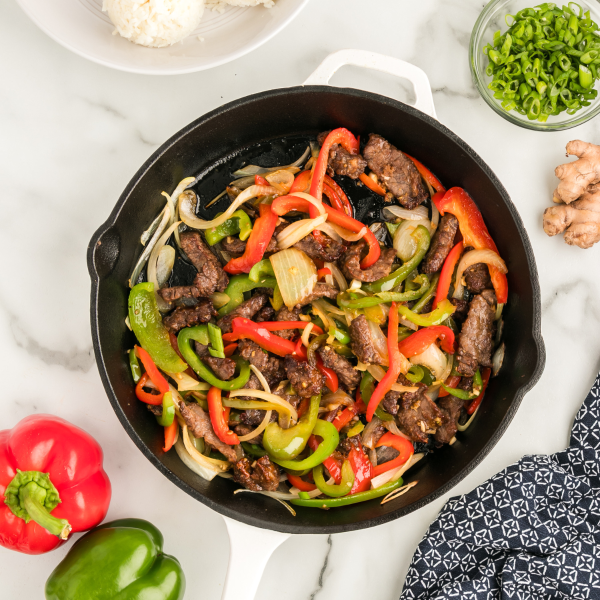 Air Fryer Pepper Steak