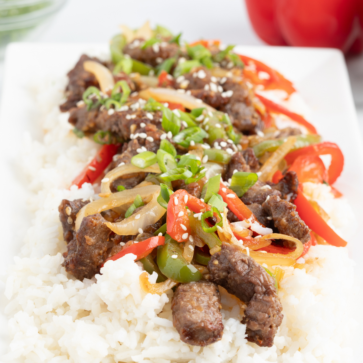 Air Fryer Pepper Steak
