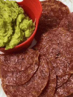 Air Fryer Salami Chips