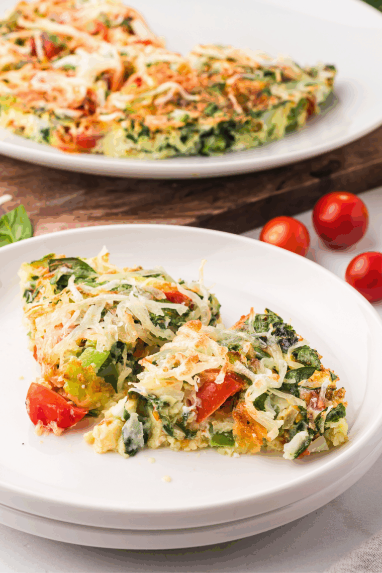 First Watch’s Frittata Rustica served on a plate with vegetables and melted cheese, ready to enjoy for breakfast or brunch.