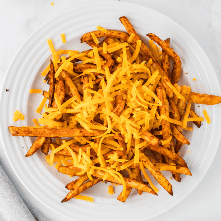 Air Fryer Loaded Bacon and Cheese Fries