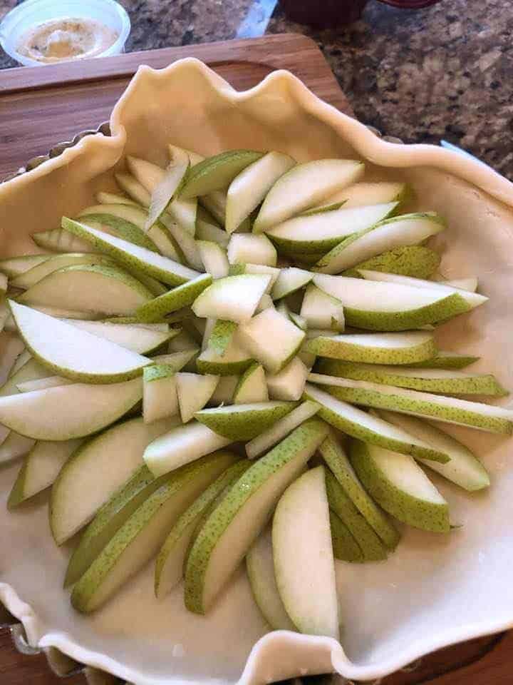 Pears in Middle of Pie Dough