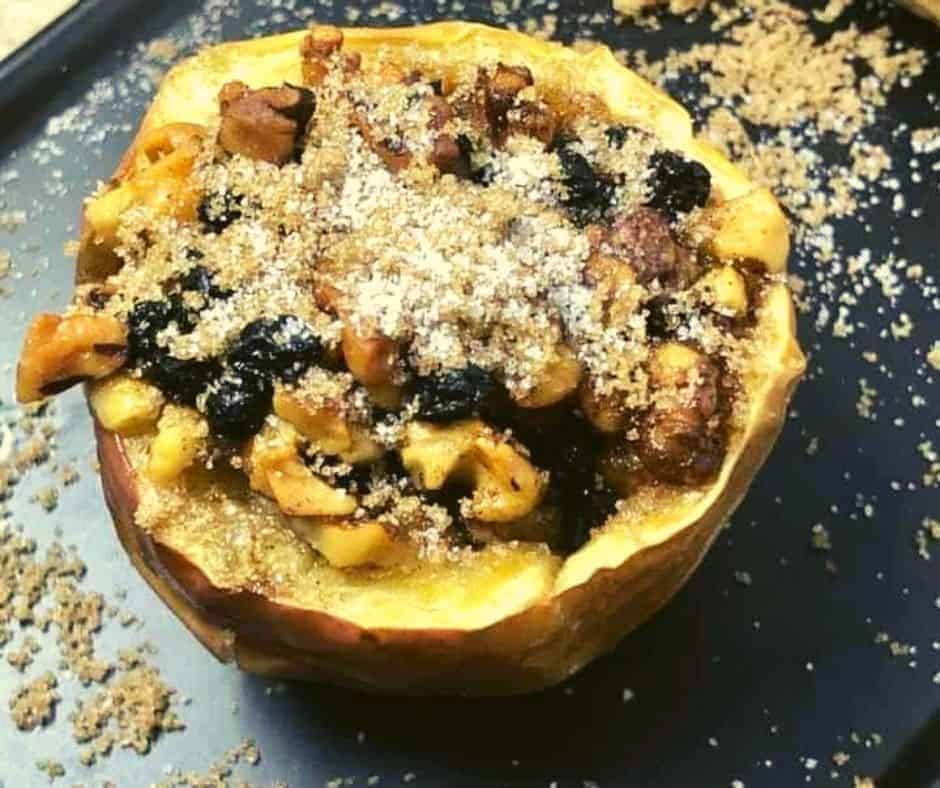 Air Fryer Baked Apples With Granola