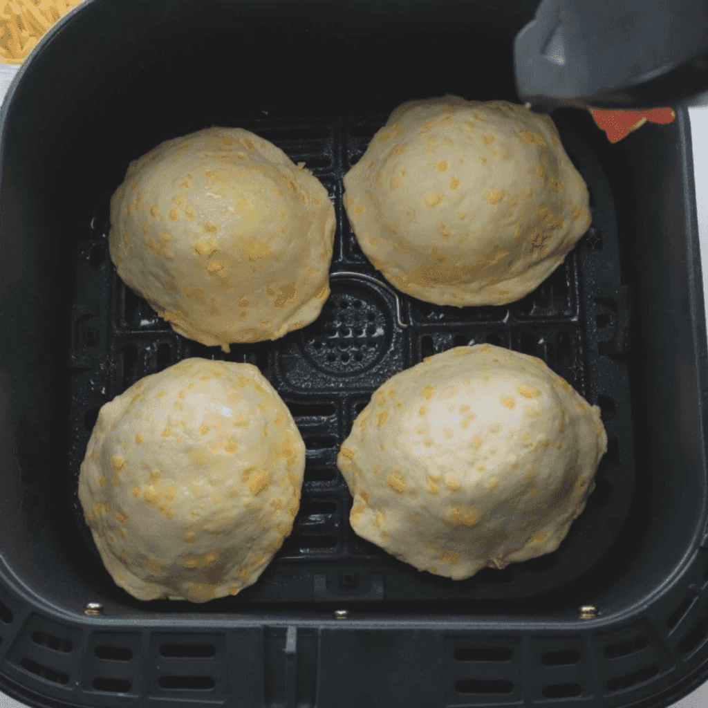 Step-by-step instructions for making Biscuit Bombs in the air fryer