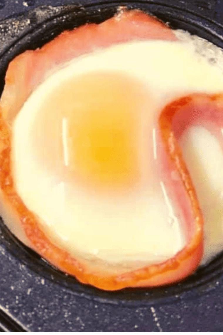Air Fryer Canadian Bacon Egg Cups