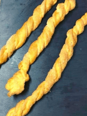 Air Fryer Cinnamon Twists are amazing! They make a great, quick, and delicious snack covered in both ground cinnamon and sugar.