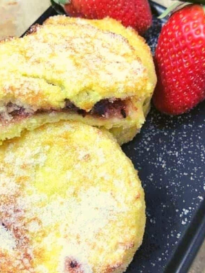 Air Fryer Jam Stuffed French Toast