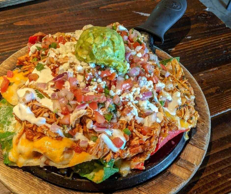 Air Fryer Loaded Grilled Chicken Nachos
