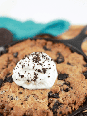 Air Fryer Oatmeal Chocolate Chip Cookie Pizza