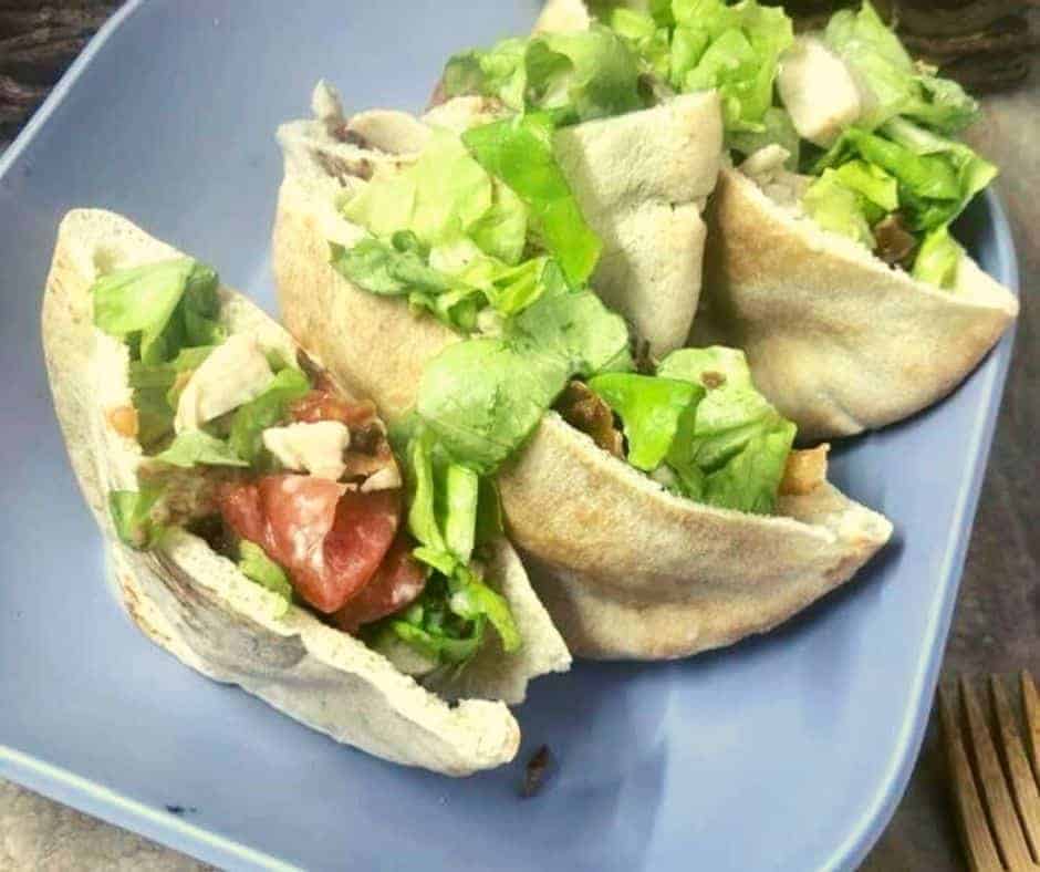 Air Fryer Ranch Chicken Pita Pockets