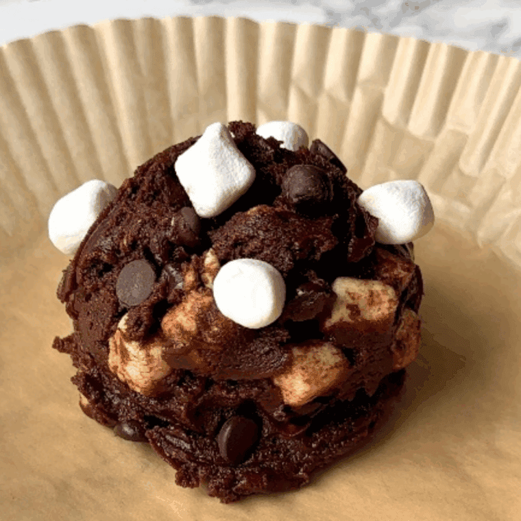 Place cookie dough on parchment paper.